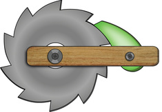 Cartoon of Muller's ratchet